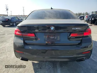 2021 BMW 5 Series 530e with VIN WBA13AG07MCH13196, listed as a Copart auction lot 71261874 with 23,609 mi miles and Salvage Title. Bid and sale history available at carsss.com. Image 6.