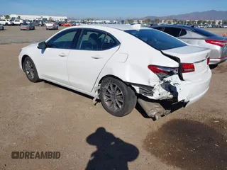 2019 Acura TLX with VIN 19UUB1F37KA011109, listed as a IAAI auction lot 41567180 with 86,818 mi miles. Bid and sale history available at carsss.com. Image 3.