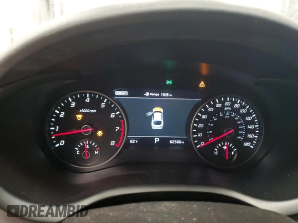 2018 Kia Stinger GT2 with VIN KNAE55LC6J6040346, listed as a Copart auction lot 82428994 with 62,560 mi miles and Salvage Title. Bid and sale history available at DreamBid. Image 9.