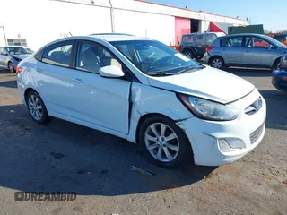 2012 Hyundai Accent GLS with VIN KMHCU4AE3CU246908, listed as a IAAI auction lot 41696958 with 175,164 mi miles. Bid and sale history available at carsss.com. Image 1.