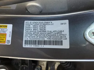 2024 Acura Integra Technology with VIN 19UDE4H6XRA010062, listed as a Copart auction lot 58029635 with 17,459 mi miles and Salvage title. Bid and sale history available at DreamBid. Image 12.