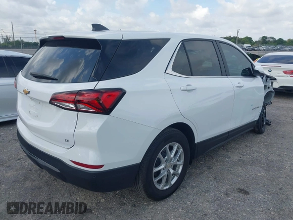 2024 Chevrolet Equinox LT with VIN 3GNAXKEG7RL286406, listed as a IAAI auction lot 41970201 with 6,974 mi miles and . Bid and sale history available at DreamBid. Image 4.