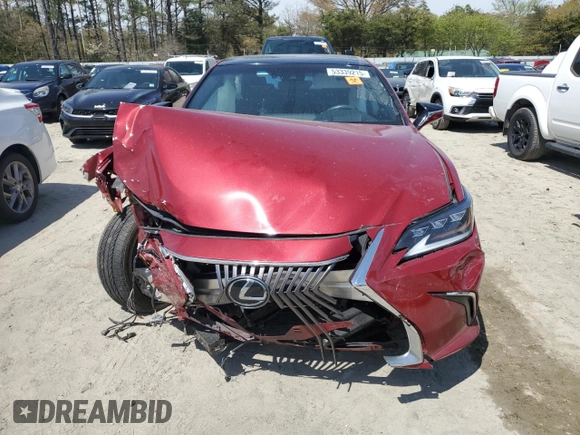 2019 Lexus ES 350 with VIN 58ABZ1B13KU010127, listed as a Copart auction lot 53339215 with 58,978 mi miles and Salvage Title. Bid and sale history available at DreamBid. Image 5.