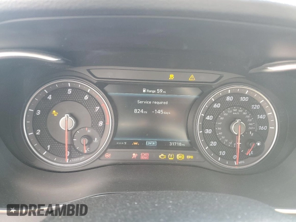 2021 Genesis G70 2.0T with VIN KMTG64LA9MU077040, listed as a Copart auction lot 88766635 with 31,718 mi miles and Salvage title. Bid and sale history available at DreamBid. Image 9.