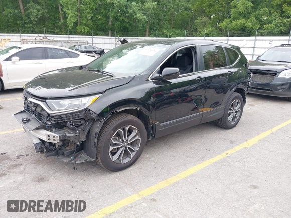 2021 Honda CR-V EX with VIN 5J6RW2H50ML004467, listed as a IAAI auction lot 42481856 with 45,560 mi miles and . Bid and sale history available at DreamBid. Image 2.