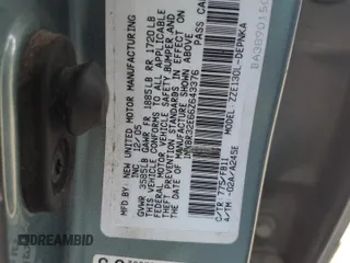2006 Toyota Corolla CE with VIN 1NXBR32E66Z643376, listed as a Copart auction lot 59279665 with Not provided miles and Salvage title. Bid and sale history available at DreamBid. Image 12.