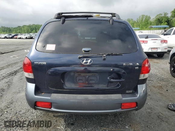 2005 Hyundai Santa Fe GLS with VIN KM8SC13D45U906801, listed as a Copart auction lot 53427275 with 199,612 mi miles and Clean Title. Bid and sale history available at carsss.com. Image 6.