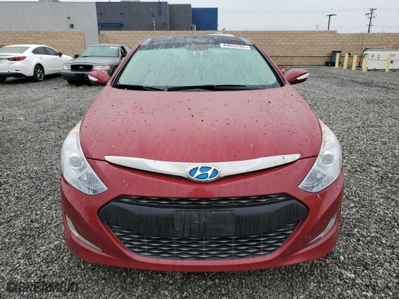 2013 Hyundai Sonata Hybrid with VIN KMHEC4A43DA069556, listed as a Copart auction lot 44653765 with 103,246 mi miles and Salvage Title. Bid and sale history available at carsss.com. Image 5.