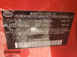 2020 Hyundai Elantra SEL z VIN 5NPD84LF1LH552891, wystawiony jako Copart lot #55763045 z przebiegiem 27 332 mil mil oraz Szkoda całkowita • Salvage title. Historia ofert i sprzedaży dostępna na DreamBid. Obrazek 13.
