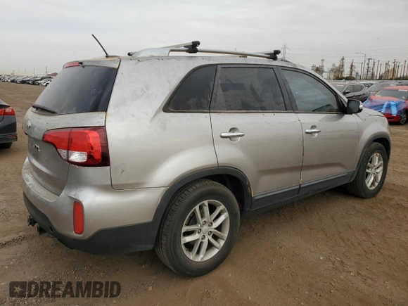 2014 Kia Sorento LX with VIN 5XYKT4A79EG525448, listed as a Copart auction lot 87091004 with 176,854 mi miles and Clean Title. Bid and sale history available at carsss.com. Image 3.