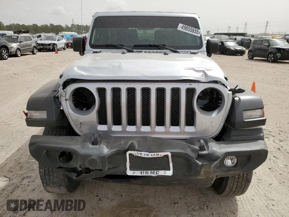 2022 Jeep Wrangler 80th Anniversary with VIN 1C4HJXAG8NW181325, listed as a Copart auction lot 49855655 with 27,763 mi miles and Salvage Title. Bid and sale history available at DreamBid. Image 5.