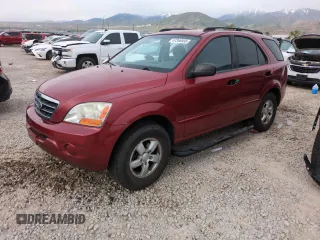 2008 Kia Sorento LX z VIN KNDJD735985833397, wystawiony jako Copart lot #57346935 z przebiegiem 152 334 mil mil oraz Szkoda całkowita • Salvage title. Historia ofert i sprzedaży dostępna na DreamBid. Obrazek 1.