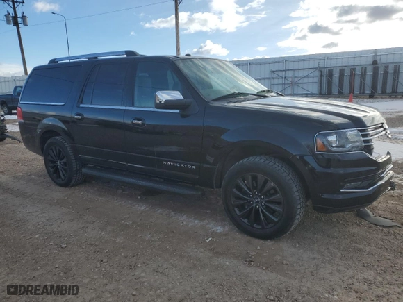2017 Lincoln Navigator L Select with VIN 5LMJJ3JT9HEL09307, listed as a Copart auction lot 83561414 with 98,386 mi miles and Salvage Title. Bid and sale history available at carsss.com. Image 4.