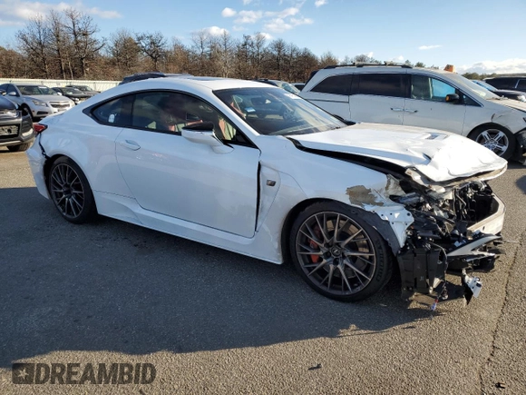 2020 Lexus RC F with VIN JTHDP5BC1L5007885, listed as a Copart auction lot 41475365 with 24,227 mi miles and Non repairable. Bid and sale history available at DreamBid. Image 4.