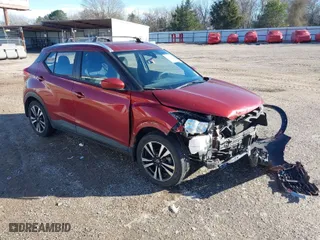 2020 Nissan Kicks SV with VIN 3N1CP5CV7LL486250, listed as a IAAI auction lot 41640578 with 93,191 mi miles. Bid and sale history available at carsss.com. Image 1.