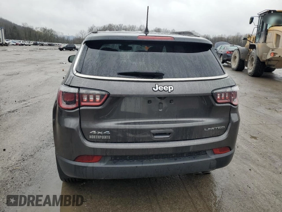 2018 Jeep Compass Limited с VIN 3C4NJDCB9JT128524, выставлен на аукционе Copart как лот 52314155 с пробегом 105 761 миль миль и Списание • Salvage title. История ставок и продаж доступна на DreamBid. Изображение 6.