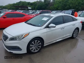 2016 Hyundai Sonata Sport with VIN 5NPE34AF7GH349130, listed as a IAAI auction lot 42158546 with 125,374 mi miles and . Bid and sale history available at carsss.com. Image 20.