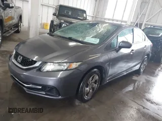 2014 Honda Civic Sedan LX with VIN 19XFB2F53EE044723, listed as a IAAI auction lot 41727499 with 233,635 mi miles. Bid and sale history available at carsss.com. Image 2.