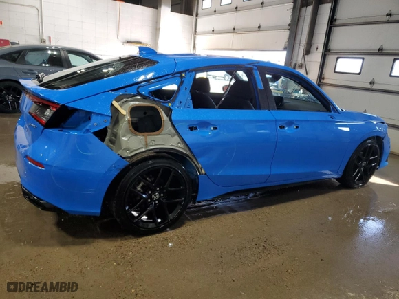 2024 Honda Civic Hatchback Sport with VIN 19XFL2H87RE030172, listed as a Copart auction lot 48793905 with 15,361 mi miles and Salvage Title. Bid and sale history available at carsss.com. Image 3.