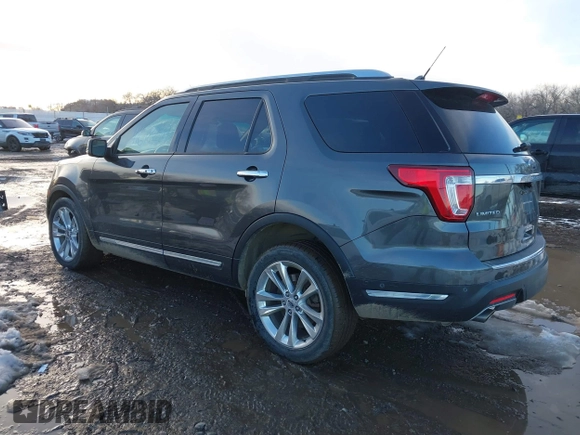2018 Ford Explorer Limited with VIN 1FM5K8F89JGA86327, listed as a IAAI auction lot 41618224 with 117,007 mi miles and . Bid and sale history available at carsss.com. Image 3.