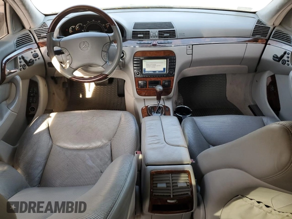 2003 Mercedes-Benz S-Class 5.0L with VIN WDBNG75J13A343070, listed as a Copart auction lot 77412604 with 154,533 mi miles and Salvage Title. Bid and sale history available at carsss.com. Image 8.