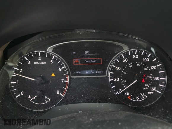 2020 Nissan Pathfinder SV with VIN 5N1DR2BN3LC623039, listed as a Copart auction lot 58054035 with 35,798 mi miles and Salvage title. Bid and sale history available at DreamBid. Image 9.