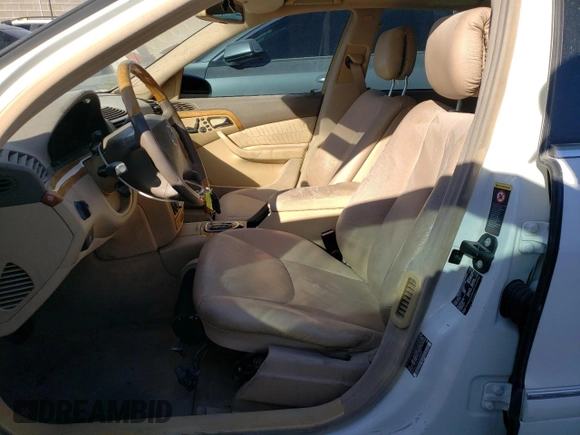 2002 Mercedes-Benz S-Class 4.3L with VIN WDBNG70J42A284800, listed as a Copart auction lot 87298664 with 186,866 mi miles and Salvage Title. Bid and sale history available at carsss.com. Image 7.