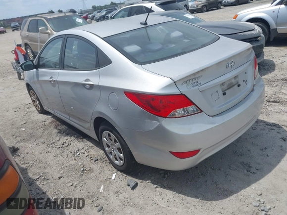 2013 Hyundai Accent GLS with VIN KMHCT4AE3DU403616, listed as a IAAI auction lot 42095208 with 128,523 mi miles. Bid and sale history available at carsss.com. Image 3.