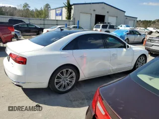 2015 Audi A8 3.0T with VIN WAU3GAFD7FN032980, listed as a Copart auction lot 45683995 with 108,272 mi miles and Non repairable. Bid and sale history available at DreamBid. Image 3.