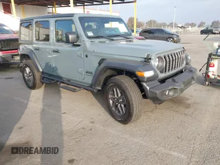 2024 Jeep Wrangler Willys with VIN 1C4PJXDG3RW305224, listed as a IAAI auction lot 41215995 with 5,144 mi miles. Bid and sale history available at carsss.com. Image 1.