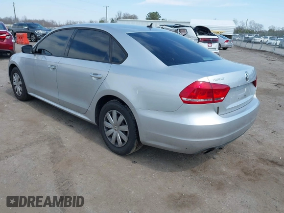 2013 Volkswagen Passat Wolfsburg Edition with VIN 1VWAH7A37DC132561, listed as a IAAI auction lot 41913353 with 125,709 mi miles and . Bid and sale history available at DreamBid. Image 3.