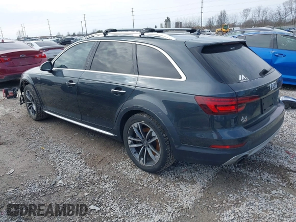 2018 Audi allroad Prestige with VIN WA19NAF41JA048945, listed as a IAAI auction lot 41686949 with 104,340 mi miles. Bid and sale history available at carsss.com. Image 3.