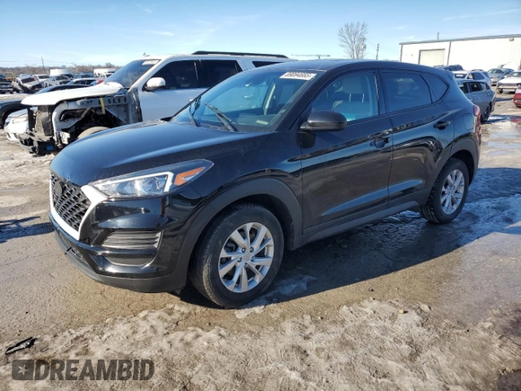 2019 Hyundai Tucson SE with VIN KM8J23A47KU941745, listed as a Copart auction lot 89094665 with 76,757 mi miles and Salvage Title. Bid and sale history available at carsss.com. Image 1.