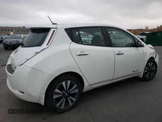 2017 Nissan LEAF SL with VIN 1N4BZ0CP0HC311984, listed as a Copart auction lot 77020874 with 58,326 mi miles and Salvage Title. Bid and sale history available at carsss.com. Image 3.