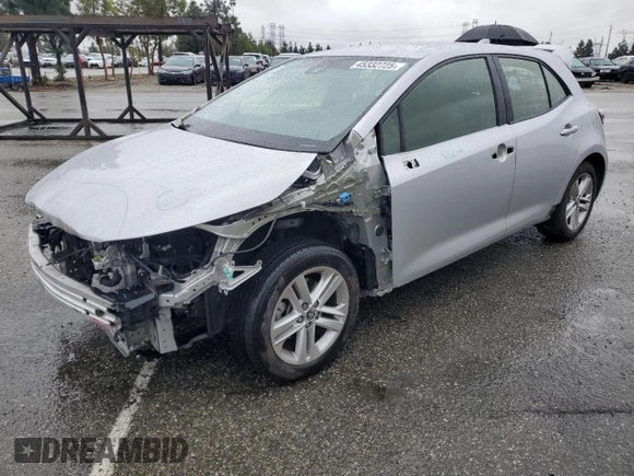 2020 Toyota Corolla Hatchback SE with VIN JTND4RBE5L3094703, listed as a Copart auction lot 45332725 with 102,543 mi miles and Salvage Title. Bid and sale history available at carsss.com. Image 1.