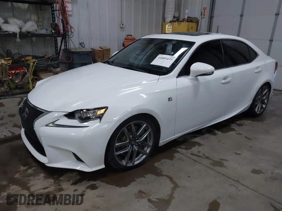 2014 Lexus IS 350 with VIN JTHCE1D2XE5003044, listed as a IAAI auction lot 41005435 with 131,817 mi miles. Bid and sale history available at carsss.com. Image 18.