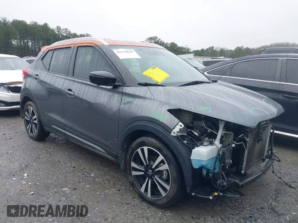 2020 Nissan Kicks SR with VIN 3N1CP5DV8LL559348, listed as a IAAI auction lot 41574349 with 94,979 mi miles and . Bid and sale history available at carsss.com. Image 1.