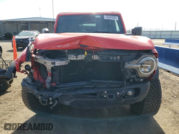 2023 Ford Bronco with VIN 1FMEE5DH5PLB93397, listed as a Copart auction lot 55642625 with 30,731 mi miles and Salvage title. Bid and sale history available at DreamBid. Image 5.