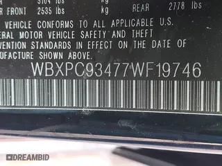 2007 BMW X3 3.0si with VIN WBXPC93477WF19746, listed as a IAAI auction lot 41485294 with 134,345 mi miles. Bid and sale history available at carsss.com. Image 9.