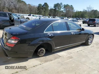 2007 Mercedes-Benz S 5.5L V8 with VIN WDDNG71X87A042271, listed as a Copart auction lot 48587015 with 110,222 mi miles and Salvage Title. Bid and sale history available at carsss.com. Image 3.