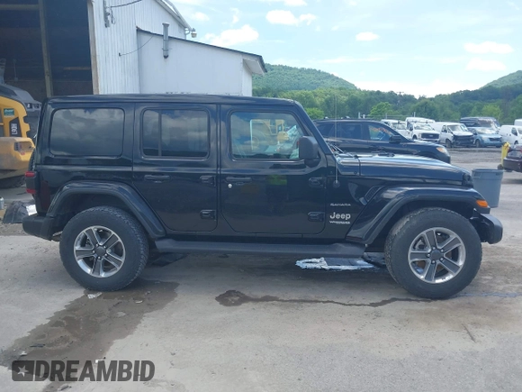2021 Jeep Wrangler Unlimited Sahara with VIN 1C4HJXEN4MW610287, listed as a IAAI auction lot 42538525 with 24,861 mi miles and . Bid and sale history available at DreamBid. Image 14.