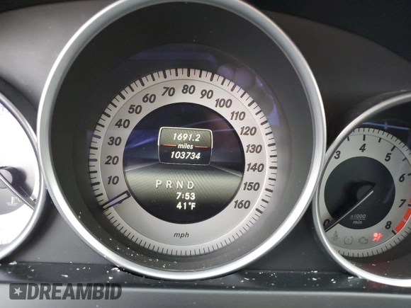 2014 Mercedes-Benz C 250 Sport with VIN WDDGF4HB0EG243970, listed as a Copart auction lot 46262115 with 103,734 mi miles and Salvage title. Bid and sale history available at DreamBid. Image 9.