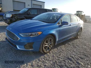 2020 Ford Fusion SEL with VIN 3FA6P0CD6LR131061, listed as a Copart auction lot 53372315 with 122,120 mi miles and Salvage title. Bid and sale history available at DreamBid. Image 1.