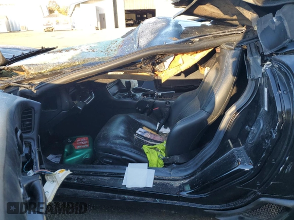 2001 Chevrolet Corvette Z06 with VIN 1G1YY12S315102406, listed as a Copart auction lot 76407634 with 0 mi miles and Salvage Title. Bid and sale history available at carsss.com. Image 8.