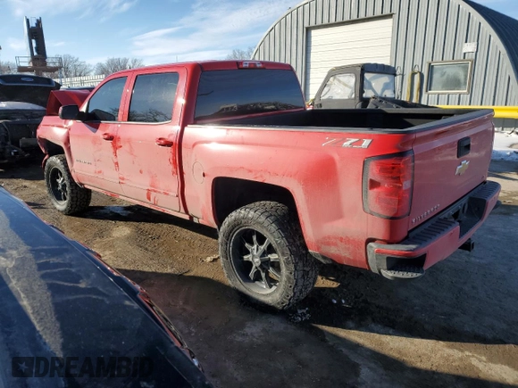 2018 Chevrolet Silverado 1500 LT with VIN 3GCUKREC3JG241051, listed as a Copart auction lot 46256955 with 112,360 mi miles and Salvage Title. Bid and sale history available at carsss.com. Image 2.