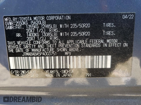 2023 Subaru Solterra Limited z VIN JTMABABA5PA003751, wystawiony jako Copart lot #52494935 z przebiegiem 66 701 mil mil oraz Szkoda całkowita • Salvage title. Historia ofert i sprzedaży dostępna na DreamBid. Obrazek 13.