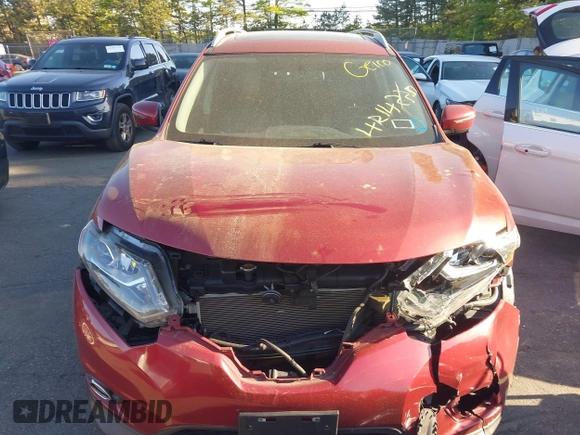 2016 Nissan Rogue SV with VIN 5N1AT2MVXGC872851, listed as a IAAI auction lot 42142351 with 117,251 mi miles and . Bid and sale history available at DreamBid. Image 12.
