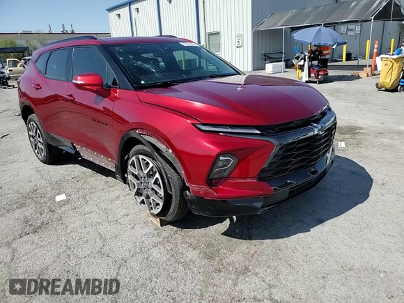 2024 Chevrolet Blazer RS with VIN 3GNKBKRS7RS119504, listed as a Copart auction lot 62578935 with 30,253 mi miles and Salvage title. Bid and sale history available at DreamBid. Image 14.