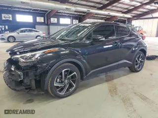 2021 Toyota C-HR LE with VIN JTNKHMBX5M1098652, listed as a Copart auction lot 50088135 with NaN miles and Salvage Title. Bid and sale history available at carsss.com. Image 1.