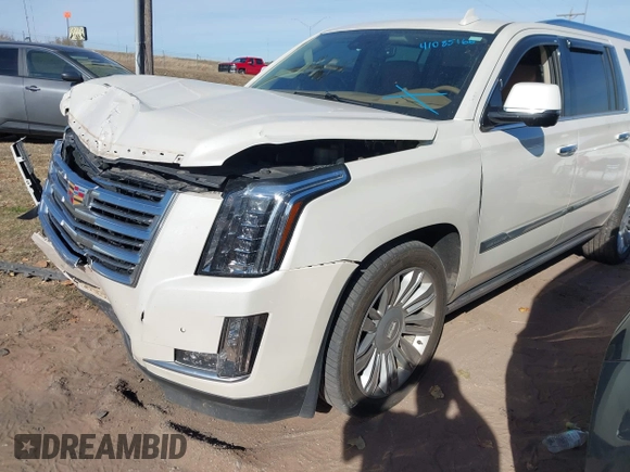 2015 Cadillac Escalade ESV Platinum z VIN 1GYS4UKJ3FR564718, wystawiony jako IAAI lot #41085166 z przebiegiem Nie podano mil oraz . Historia ofert i sprzedaży dostępna na DreamBid. Obrazek 20.